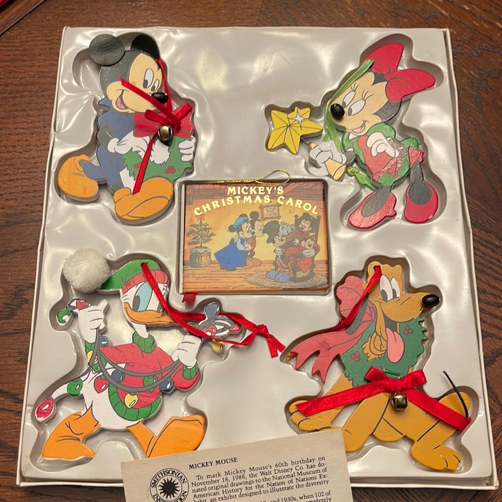 Vintage Mickey’s Christmas Carol Ornaments